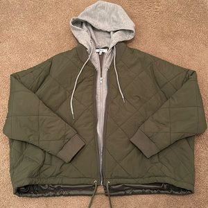 Hoodie bomber jacket